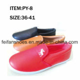OEM Women Leisure Footwear Injection Canvas Shoes Factory (FFPY0415-05)