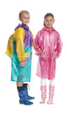 PVC Rain Coat for Children Fashion Design