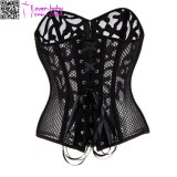 Back Lace-up Fishnet Bustiers Sexy Underbust Corsets L42713-1