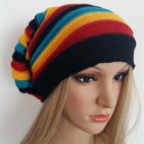 European Popular Wool Cap Have Stripes Beanie Women Like Knitted Cap/Hat