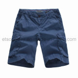 100% Cotton Navy Blue Men's Shorts with Pocket (R71019CW)