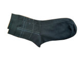 Men Plain Dress Socks with Bamboo and Polyester (mbp-01)