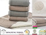 100% Cotton Jacquard Bath Towel with Satinborder