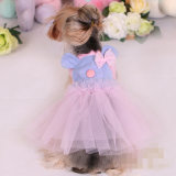 Lace Dog Bowtie Tutu Skirt Pet Dots Cute Dress