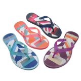 Popular Fashion Flip Flop Jelly Sandals PVC Beach Wedge Sandals