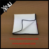 Custom Print Handkerchief Mens Pocket Squares with Colored Edge