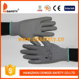 Ddsafety 2017 Nylon with Polyester Liner Glove PU Coated on Palm and Fingers