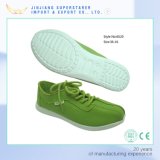 Green Women EVA Shoes, Flat Walk Casual Shoes with Light Weight