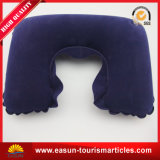 Square Shape Promotion Flocked Waterproof Inflatable Neck Pillow