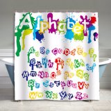 Auti-Mildew Waterproof Polyester Fabric Bathroom Shower Curtain (09S0026)