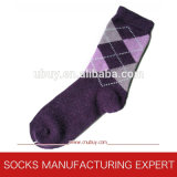 Ladies' Argyle Patterned Cotton Socks (UBUY-045)