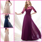 3/4 Sleeves Mother of The Bride Dress Long Formal Gown Chiffon Lace Evening Dresses M115968