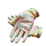 13G Women Polyester PU Garden Gloves