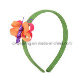 Kids Fashion Flower Hair Accessories Grosgrain Ribbon Bow Hairband