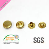 Plated Nickel Free Brass Gold Round Snap Button