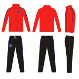 Red Color Sports Wear Track Suit for Basketball Clubs