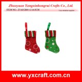 Christmas Decoration (ZY16Y204-1-2 14.5CM) New Christmas Santa Claus Socks Decoration