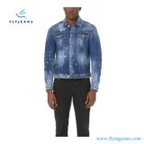 Shredded Holes and Repair Patches Denim Men Jackets