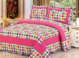 Customized Prewashed Durable Comfy Bedding Quilted 1-Piece Bedspread Coverlet Set for 65