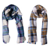 Ladies Soft Woven Check Scarf