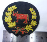 Hand India Bullion Silk Embroidery Badge for Clothing
