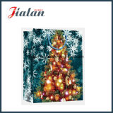 Printing UV Luxury Christmas Design Gift Paper Bag with Tag