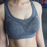 Sports Vest Bra Thin Shockproof Seamless Top Underwired Sports Underwear