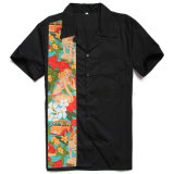 Latest Custom Design Short Sleeves Bowling Hawaiian Shirt for Men