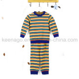 Girls Organic Cotton Fashion Popular Kid's Long Sleeve Pajamas Suit