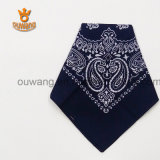 Customized Cotton Square Paisley Scarf