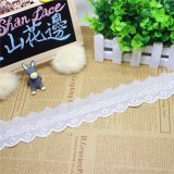 Factory Stock Wholesale 5.5cm Width Embroidery Cotton Lace Polyester Embroidery Trimming Fancy Lace for Garments Accessory & Home Textile & Curtain (BS1210)