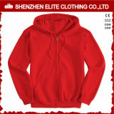 Fashion Shiny Red Wholesale Hoodies Pullover Woman (ELTHI-17)