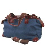 Genuine Leather Handle Military Sport Duffel Washed Canvas Travel Bag (RS-6831A)
