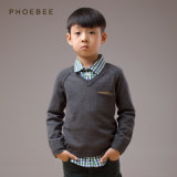 100% Wool Boys Knitted Clothes for Spring/Autumn