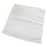 Embossed Solid White Towel