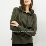 High Quality Wholesale Comfortable Fitness Plain Color Pullover Hoodies for Women