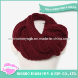 Acrylic Wool Hand Knitting Wholesale Cotton Red Scarf