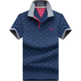 2017 Men Printed Polo Shirts Fashion Oxford Cotton Polo Shirt