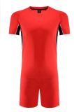 Plain Red Football Jersey with Short