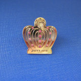 Crown Shape Lapel Pin Brass Badge with Diamond (GZHY-LP-031)