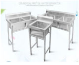 Restaurant Modern Stainless Steel Sink Worktable Kitchen Equipment