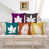 Colorful Leaves Printing Cotton Linen Cushion Cover Creative Home Pillowcase