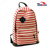 New Fashion Anime Cut Painting Canvas Backpack with Foam Padded Back Panel