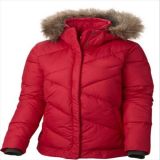 2015 Ladies Trendy Windproof Outdoor Red Goose Down Jacket