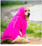 Non-Toxic Pet Raincoat Pet Yellow Rain Coat Slicker Warm Waterproof Overalls Hooded Reflective Pets Clothing