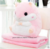 Plush Hamster Comfortable Pillow Quilt Dual Use