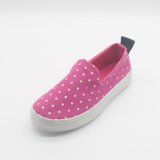 Fashionable Slip on Girls Canvas Boat Shoes with Good Quality