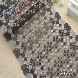 Trimming Wholesale Embroidery Border Black Yarn Lace Fabric Garment Accessories