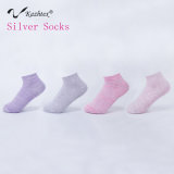 Anti -Odour and Anti -Bacterial Ankle Cotton Socks with Silver Fiber for Women