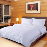 100% Cotton Plain White Textile Hotel Bedding White Bed Linen